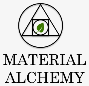 Logo Material Alchemy - Here I Am Tile Coaster