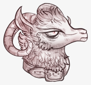 Barracudaenlatada Goat Mouflon Goat Head Png Transparent - Cartoon