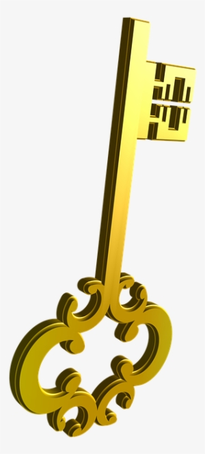 Golden Cliparts Shop Of Library - Key 3d Png