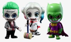 Joker, Harley Quinn & Batman Imposter Cosbaby - Suicide Squad Joker Bobble Head