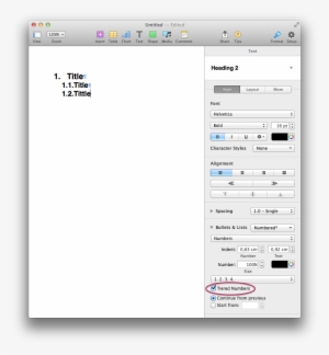Enter Image Description Here - Tiered Numbers Pages