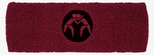 Wrestlingmart Headband Maroon Black Main - Carpet