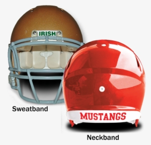 Sweatband And Neckband Decals - Football Helmet Neckband Custom