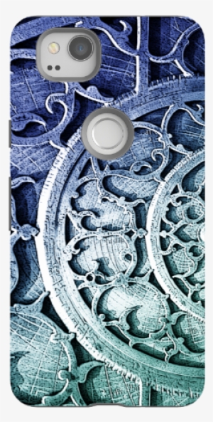 Blue Abstract Art Google Pixel 2 Tough Case Dual Layers