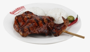 Bbq Chicken - Chicken Bbq Sizzling With Rice