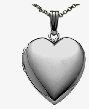 Sterling Medium Polished Heart Locket - Locket