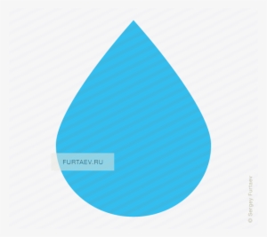 Vector Icon Of Water Drop - Water Drop Clipart Transparent