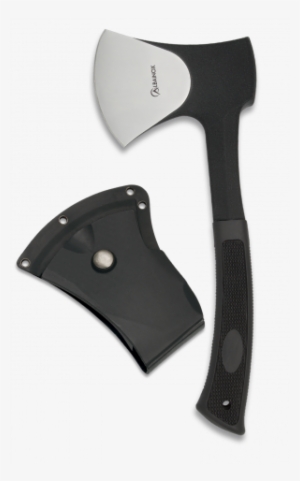 Hacha Enteriza Negra Con Martillo Funda Fibra - Axe