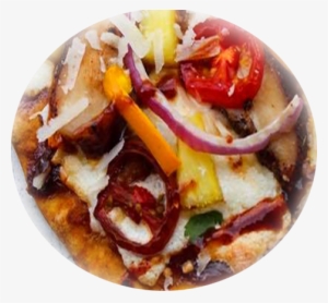 Tropical Chicken Bbq Pizza Rounded - Chicago-style Hot Dog
