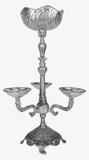 Silver Branch Candelabra - Chandelier