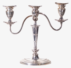 Plated Three Branch Candelabra - Candelabra