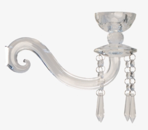 Crystal Candelabra Arm Small - Ceiling Fixture