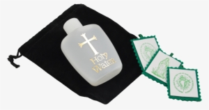 Free Epiphany Holy Water And 3 Green Scapulars - Christian Cross