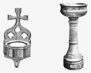 Our Catholic Company Provides Antique Church Supplies - Holy Water Font