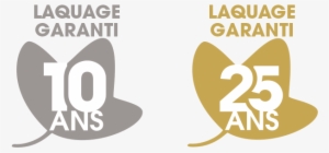 Logo Garanties Laquage 10 Ans Et 25 Ans By Profils - Graphic Design