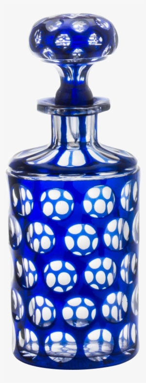 Boston And Sandwich Glass Cut Overlay Cobalt Blue Punty - Drill Bit