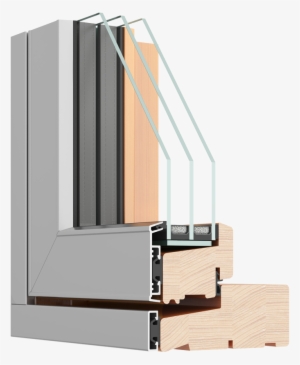 Outward Opening Alu-clad Timber Window - Plywood