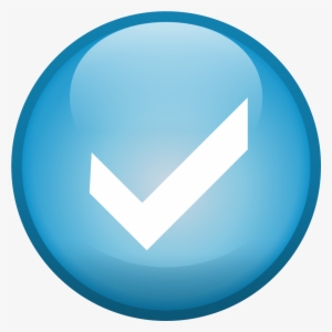 Ok Cancel Icon Png - Синяя Галочка Png
