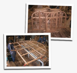 Several Windows In The Blue Ox Fabrication Shop - Arched Window Construction