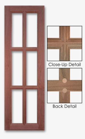 700 Black Walnut Mullion Grid Close-up Details Front - Mullion
