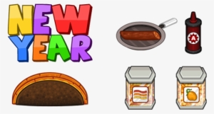 New Year Ingredients - Papa's Cupcakeria New Year Toppings