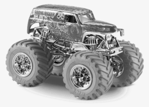 Mattel Dwp00 Hot Wheels Monster Jam Anniversary Silver