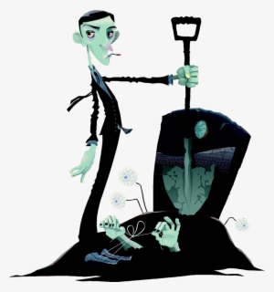 Dead Ringer Hoodie - Funny Cemetery