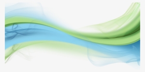 Blue Green Wave - Transparent Wave Green And Blue
