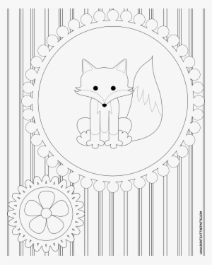 Cute Baby Fox Coloring Pages - Coloring Book