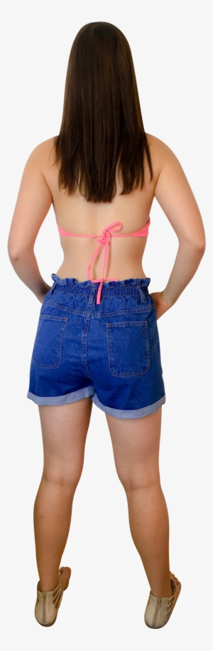 High Waist Denim Shorts - Shorts
