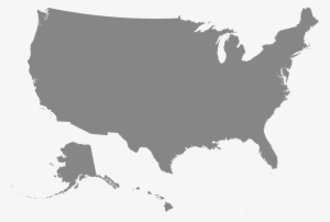 Discover Africa In The United States - Grey Silhouette Of United States