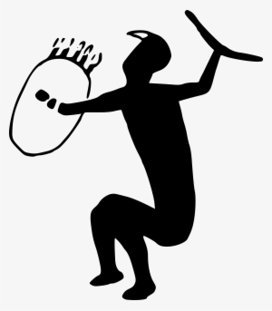 Silhouette Of An African Bushman - Bushman Silhouette