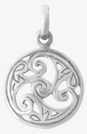 Celtic Triskelion Charm Or Pendant 9718a Fashion Silver - Triskelion