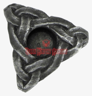 Mini Pewter Triskelion Candle Holder - Dryad Designs Triskelion Mini Pewter Candle Holder