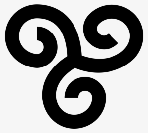 It's A Motif Showing Three Interlocked Spirals, Three - Icon
