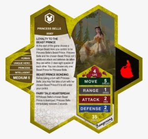 The Book Of Princess Belle Bangerang Disney Custom - Heroscape Cards