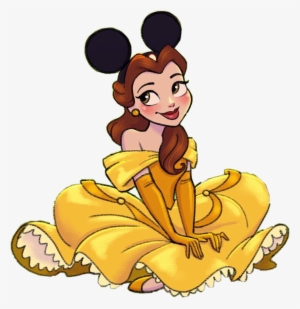 Disney Belle Mickeyears Cute Drawing ❤ Xxxfreetoedit - Disney Princesses With Mickey Ears