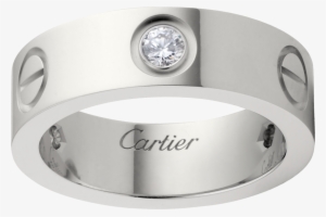 Love Ring, 3 Diamondswhite Gold, Diamonds - Cartier Ring White Gold Diamond