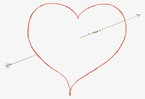 Png Redheart Outline - Heart