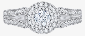 Promezza 14 K White Gold Promezza Engagement Ring - Diamond Engagement Ring With Matching Band In White