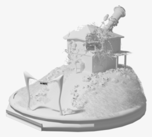 Mad Scientist House No Textures 3d Model Blend - Mad Scientist House