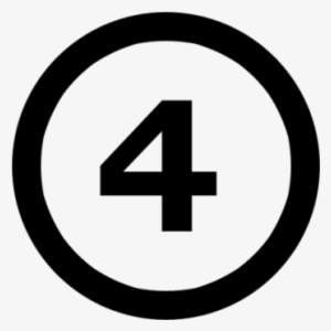 Cuatro - 四 - 1 With Circle Around