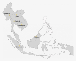 Map Orakarn Jun - Asean Map Vector Png