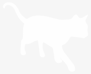 Feline Clipart Cat Meow - White Deer Silhouette Png