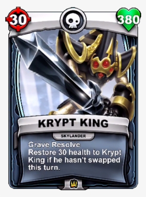 Krypt King Card - Skylanders Krypt King Card