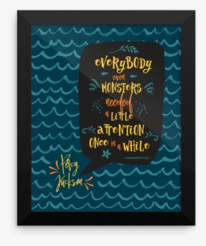 Percy Jackson Quote Art Print - Christmas Card