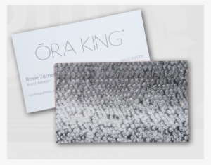 Ora King Business Cards - Cobblestone