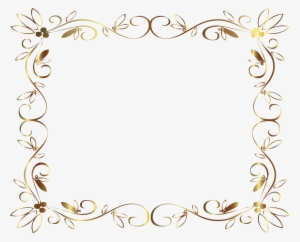 Delicate Gold Frame - Marcos Para Invitaciones De Boda Png