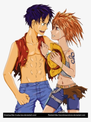 Luffy Fond D'écran Possibly Containing Animé Called - Hinh Anh Luffy Va Nami