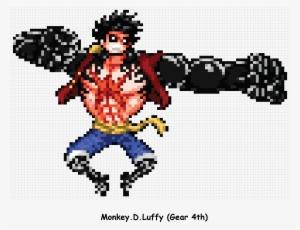Pixelated Luffy Gear 2